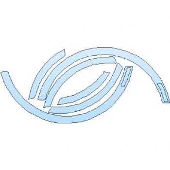 Precut PPF Kit – Clear Bra Paint Protection Film PAINT PROTECTION KIT - 2020 BENTLEY BENTAYGA WITH AERODYNAMIC KIT FRONT AND REAR WHEEL ARCH WITH MARKER LIGHT - INVISIBLEMASK - 3M PAINT PROTECTION