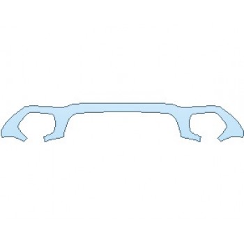 PAINT PROTECTION KIT - 2023 MERCEDES GLA CLASS BASE LOWER REAR BUMPER CHROME - PRECUT PPF CLEAR BRA WRAP