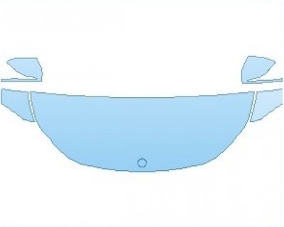 PAINT PROTECTION KIT - 2023 MERCEDES GLA CLASS BASE HOOD (NO WRAPPED EDGES) - PRECUT PPF CLEAR BRA WRAP