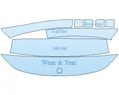 PAINT PROTECTION KIT - 2023 MERCEDES GLA CLASS BASE COMMON WEAR AREA KIT - PRECUT PPF CLEAR BRA WRAP