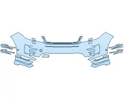 2022 LAND ROVER RANGE ROVER EVOQUE R-DYNAMIC SE BUMPER WITH WASHERS AND SENSORS