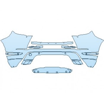 2023 LAND ROVER RANGE ROVER EVOQUE R-DYNAMIC SE REAR BUMPER WITH SENSORS