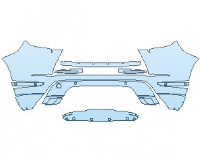 2022 LAND ROVER RANGE ROVER EVOQUE R-DYNAMIC SE REAR BUMPER WITH SENSORS