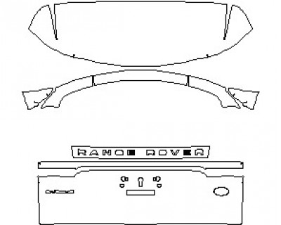2021 LAND ROVER RANGE ROVER EVOQUE R-DYNAMIC HSE REAR HATCH WITH EVOQUE AND LAND ROVER EMBLEMS