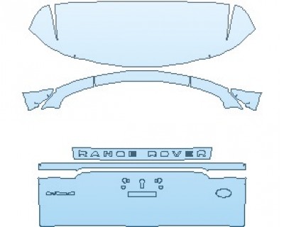 2023 LAND ROVER RANGE ROVER EVOQUE R-DYNAMIC S REAR HATCH WITH EVOQUE & LAND ROVER EMBLEMS