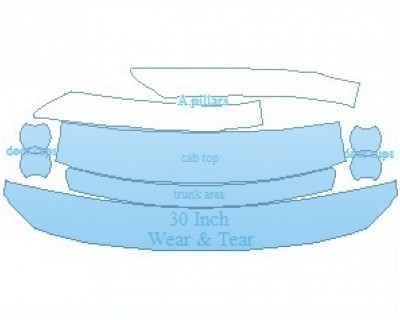 PAINT PROTECTION KIT - 2022 MAZDA CX-5 TOURING COMMON WEAR AREA KIT - PRECUT PPF CLEAR BRA WRAP