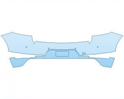 2020 PORSCHE MACAN S  REAR BUMPER WITH SENSORS