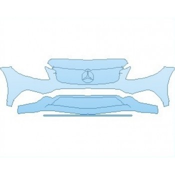 PAINT PROTECTION KIT - 2020 MERCEDES C CLASS 300 CABRIOLET BUMPER - INVISIBLEMASK - 3M PAINT PROTECTION