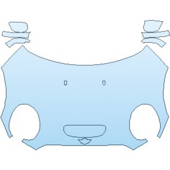 PAINT PROTECTION KIT - 2024 MINI CONVERTIBLE JOHN COOPER WORKS FULL HOOD (WRAPPED EDGES) - PRECUT PPF CLEAR BRA WRAP