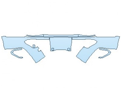 PAINT PROTECTION KIT - 2022 JEEP GRAND CHEROKEE L OVERLAND REAR BUMPER LOWER - PRECUT PPF CLEAR BRA WRAP