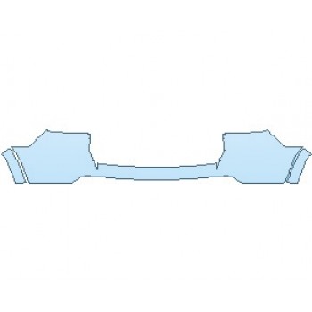 PAINT PROTECTION KIT - 2025 JEEP GRAND CHEROKEE L OVERLAND REAR BUMPER UPPER - PRECUT PPF CLEAR BRA WRAP