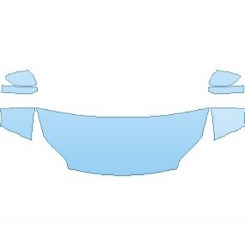 PAINT PROTECTION KIT - 2022 KIA SPORTAGE S FWD HOOD (NO WRAPPED EDGES) - PRECUT PPF CLEAR BRA WRAP
