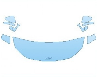 PAINT PROTECTION KIT - 2023 KIA K5 LXS HOOD (WRAPPED EDGES) - PRECUT PPF CLEAR BRA WRAP