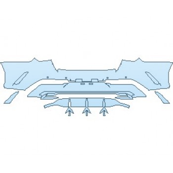 2023 KIA K5 LX REAR BUMPER WITH SENSORS