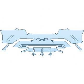 PAINT PROTECTION KIT - 2023 KIA K5 LX REAR BUMPER - PRECUT PPF CLEAR BRA WRAP