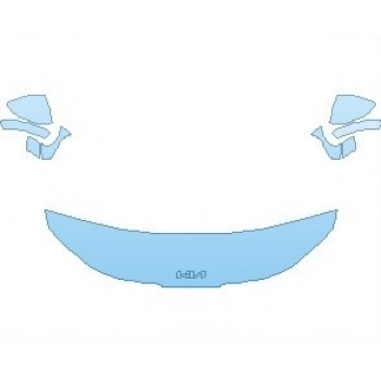 PAINT PROTECTION KIT - 2023 KIA K5 EX HOOD 18 INCH (NO WRAPPED EDGES) - PRECUT PPF CLEAR BRA WRAP