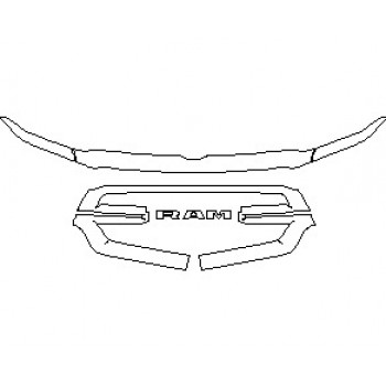 2021 RAM 1500 TRADESMAN GRILLE LONE STAR AND LONG HORN