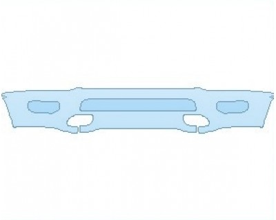 PAINT PROTECTION KIT - 2025 RAM 1500 LONE STAR LOWER BUMPER IF CHROME OR PAINTED - PRECUT PPF CLEAR BRA WRAP