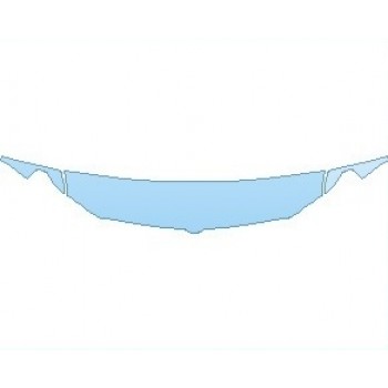 PAINT PROTECTION KIT - 2023 RAM 1500 BIG HORN 18 INCH HOOD (WRAPPED EDGES) - PRECUT PPF CLEAR BRA WRAP