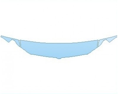 PAINT PROTECTION KIT - 2025 RAM 1500 LONE STAR 18 INCH HOOD (WRAPPED EDGES) - PRECUT PPF CLEAR BRA WRAP