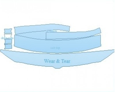 PAINT PROTECTION KIT - 2025 RAM 1500 LONE STAR COMMON WEAR AREA KIT - PRECUT PPF CLEAR BRA WRAP