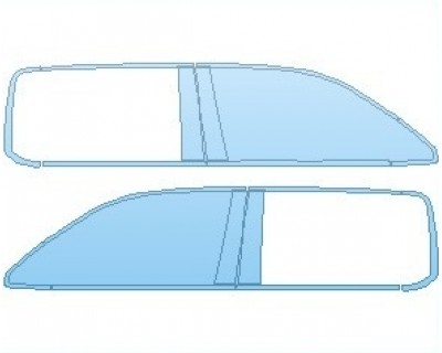PAINT PROTECTION KIT - 2025 RAM 1500 LONE STAR WINDOW TRIM AND B PILLARS - PRECUT PPF CLEAR BRA WRAP