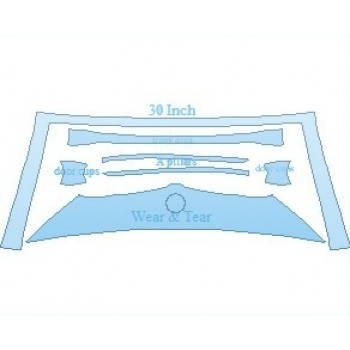 PAINT PROTECTION KIT - 2023 BMW M8 COMPETITION CONVERTIBLE COMMON WEAR AREA KIT - PRECUT PPF CLEAR BRA WRAP