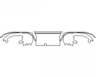 2023 BMW M8 COMPETITION CONVERTIBLE REAR DIFFUSER WITH CARBON PACKAGE