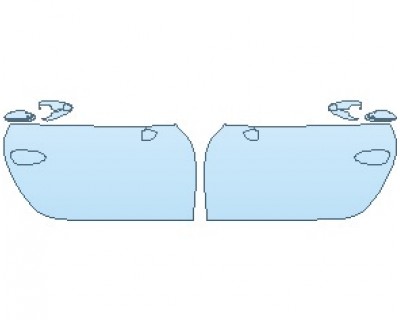 Precut PPF Kit – Clear Bra Paint Protection Film PAINT PROTECTION KIT - 2019 PORSCHE 911 R DOORS - PRECUT PPF CLEAR BRA WRAP