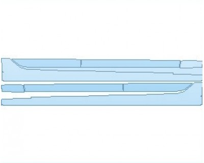 PAINT PROTECTION KIT - 2023 CADILLAC CT6 PREMIUM LUXURY ROCKER PANELS - PRECUT PPF CLEAR BRA WRAP