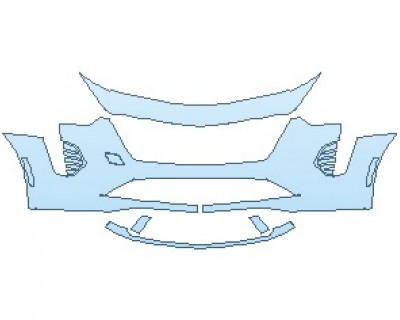 PAINT PROTECTION KIT - 2023 CADILLAC CT6 PREMIUM LUXURY BUMPER - PRECUT PPF CLEAR BRA WRAP