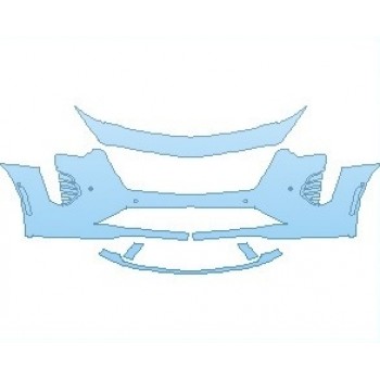 PAINT PROTECTION KIT - 2023 CADILLAC CT6 PLATINUM BUMPER WITH SENSORS - PRECUT PPF CLEAR BRA WRAP