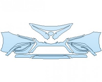 2023 TOYOTA CAMRY SE BUMPER WITH CENTER CAMERA