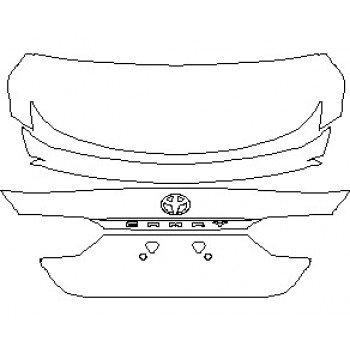 2022 TOYOTA CAMRY XSE V6 REAR DECK LID