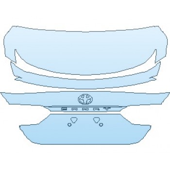 2022 TOYOTA CAMRY XSE V6 REAR DECK LID