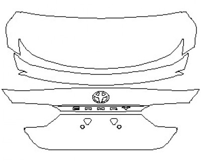 2023 TOYOTA CAMRY XSE REAR DECK LID
