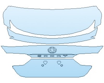 PAINT PROTECTION KIT - 2023 TOYOTA CAMRY SE NIGHTSHADE EDITION REAR DECK LID - PRECUT PPF CLEAR BRA WRAP