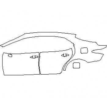 2021 TOYOTA CAMRY XSE HYBRID REAR QUARTER PANEL AND DOORS LEFT SIDE