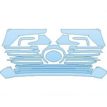 PAINT PROTECTION KIT - 2022 TOYOTA LAND CRUISER BASE BUMPER AND GRILLE CHROME TRIM - PRECUT PPF CLEAR BRA WRAP