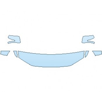 PAINT PROTECTION KIT - 2022 TOYOTA LAND CRUISER BASE HOOD (NO WRAPPED EDGES) - PRECUT PPF CLEAR BRA WRAP