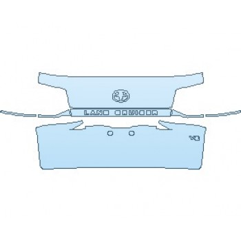 PAINT PROTECTION KIT - 2022 TOYOTA LAND CRUISER BASE REAR HATCH LOWER - PRECUT PPF CLEAR BRA WRAP