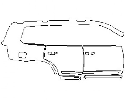 2022 TOYOTA LAND CRUISER BASE REAR QUARTER PANEL AND DOORS RIGHT