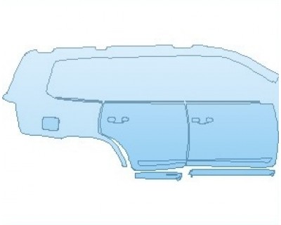 Precut PPF Kit – Clear Bra Paint Protection Film PAINT PROTECTION KIT - 2022 TOYOTA LAND CRUISER BASE REAR QUARTER PANEL AND DOORS RIGHT - PRECUT PPF CLEAR BRA WRAP