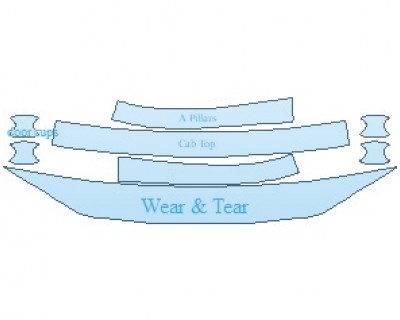 Precut PPF Kit – Clear Bra Paint Protection Film PAINT PROTECTION KIT - 2022 TOYOTA LAND CRUISER BASE COMMON WEAR AREA KIT - PRECUT PPF CLEAR BRA WRAP