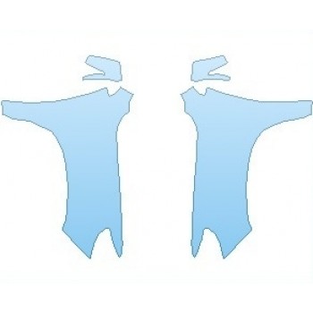 PAINT PROTECTION KIT - 2022 TOYOTA LAND CRUISER BASE FULL FENDER WITH MUDFLAP (WRAPPED EDGES) - PRECUT PPF CLEAR BRA WRAP