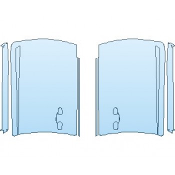 PAINT PROTECTION KIT - 2021 TOYOTA LAND CRUISER BASE DOORS FRONT - PRECUT PPF CLEAR BRA WRAP