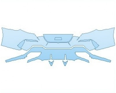 PAINT PROTECTION KIT - 2020 BMW 8 SERIES 840I M SPORT GRAN COUPE REAR BUMPER WITH M CARBON EXTERIOR PACKAGE - INVISIBLEMASK - 3M PAINT PROTECTION