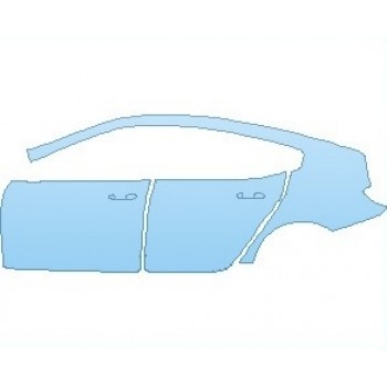 PAINT PROTECTION KIT - 2025 BMW 8 SERIES M850I GRAN COUPE REAR QUARTER PANEL & DOORS LEFT SIDE - PRECUT PPF CLEAR BRA WRAP