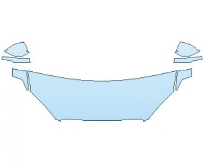 Precut PPF Kit – Clear Bra Paint Protection Film PAINT PROTECTION KIT - 2019 VOLVO XC90 MOMENTUM RUGGED STYLING KIT HOOD KIT (WRAPPED EDGES) - PRECUT PPF CLEAR BRA WRAP