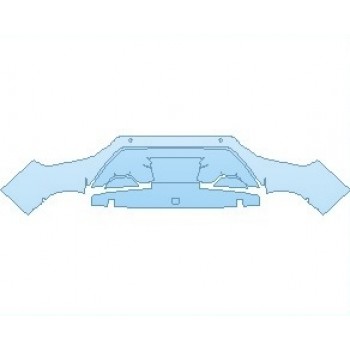 PAINT PROTECTION KIT - 2023 VOLKSWAGEN ATLAS CROSS SPORT S REAR BUMPER LOWER WITH SENSORS - PRECUT PPF CLEAR BRA WRAP